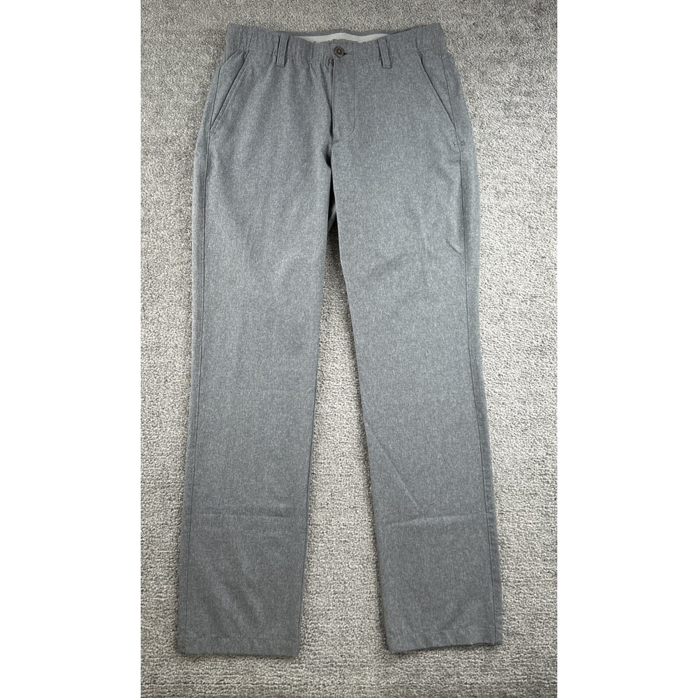 Under Armour Match Play Golf Pants Mens 32x32 Gray Heather Performance Trousers